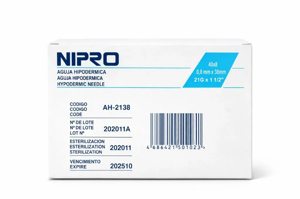 CAJA AGUJA 21 GX 1 1/2 NIPRO
